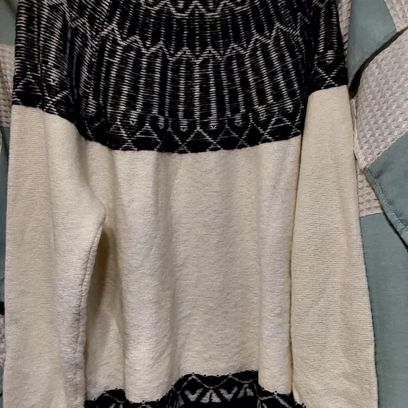 Talbots Fuzzy Fair Isle Crewneck Pullover Sweater wool blend - Picture 3 of 3